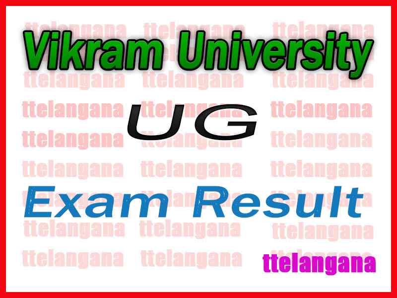 Vikram University Result VU BA B.Sc B.Com Result