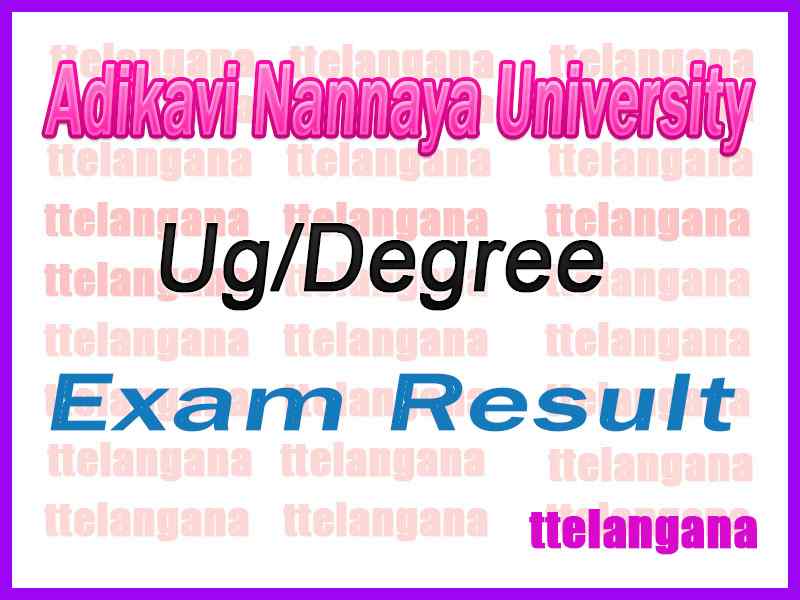Adikavi Nannaya University AKNU UG Exam Results