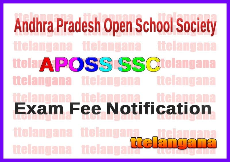 AP Open School SSC Examination Fee Notification