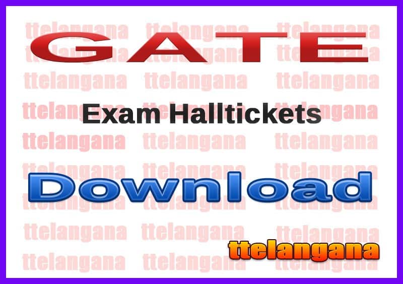 GATE Hall Tickets 2021 Graduate Aptitude Test In Engineering Exam Time Table