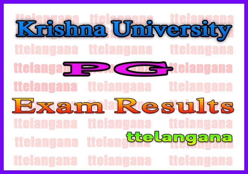 Krishna University KRU PG Exam Results
