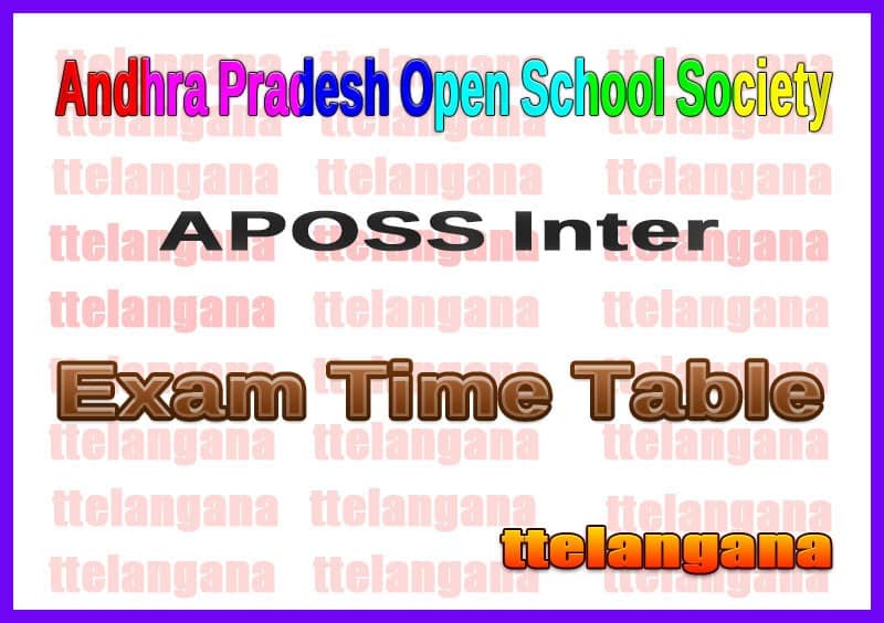 APOSS Intermediate Time Table