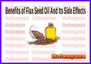 Benefits of Flax Seed Oil And Its Side Effects