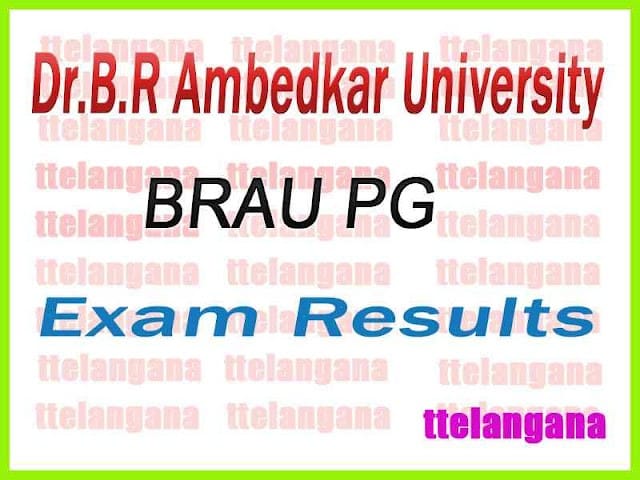 Dr.B.R Ambedkar University PG Exam Results
