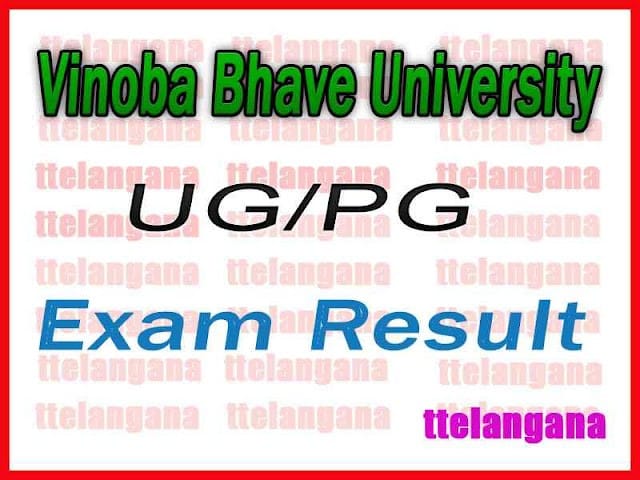 VBU UG PG Result 2020 Vinoba Bhave University Results