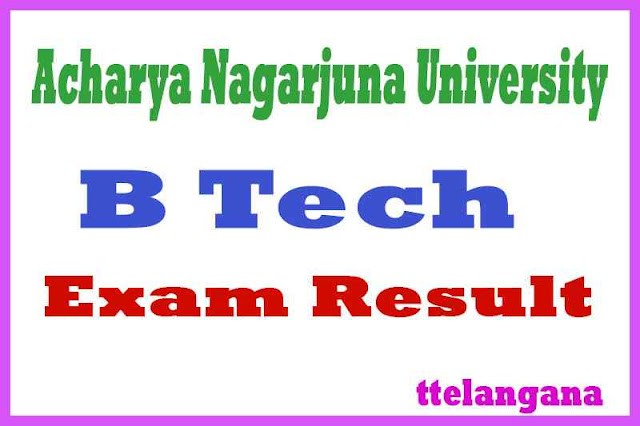 Acharya Nagarjuna University B Tech Exam Results