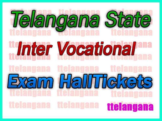 TS Inter Vocational 1st 2nd Year Hall Tickets