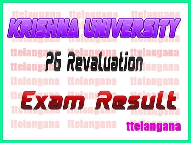 Krishna University PG Revaluation Exam Results