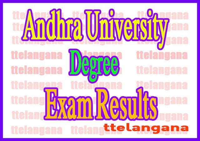 Andhra University (AU) Degree 1st Year 1s Sem Exam Results