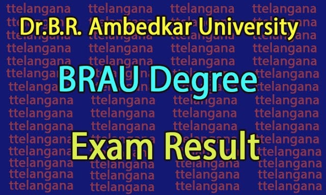 Dr.B.R. Ambedkar University BRAU Degree Exam Results