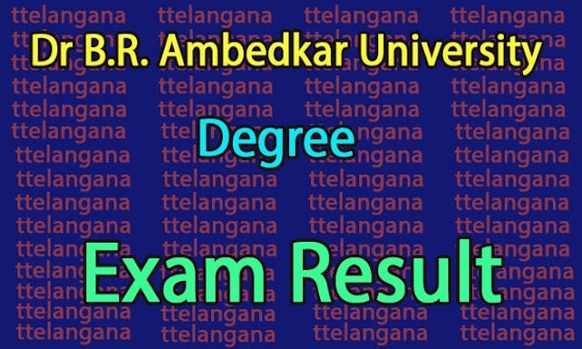 Dr B.R. Ambedkar University Degree 3rd Sem Results