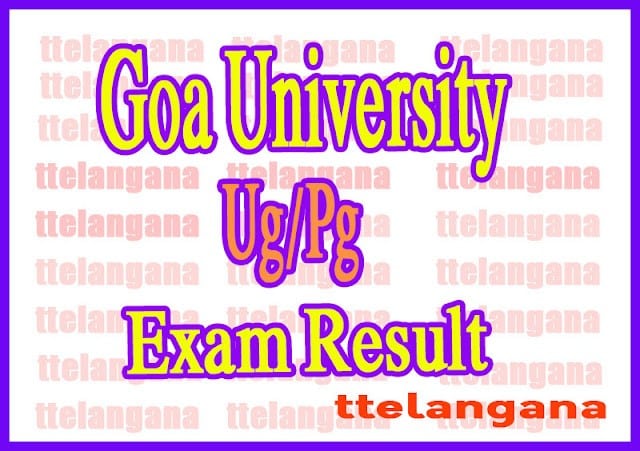 Goa University UG PG Results