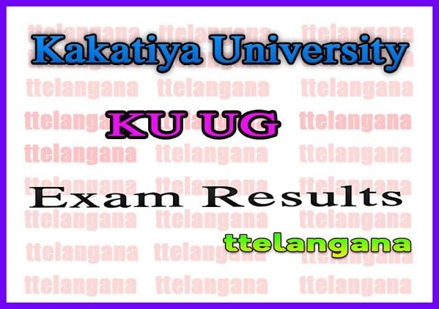 Kakatiya University KU Degree /UG Supply Exam Results