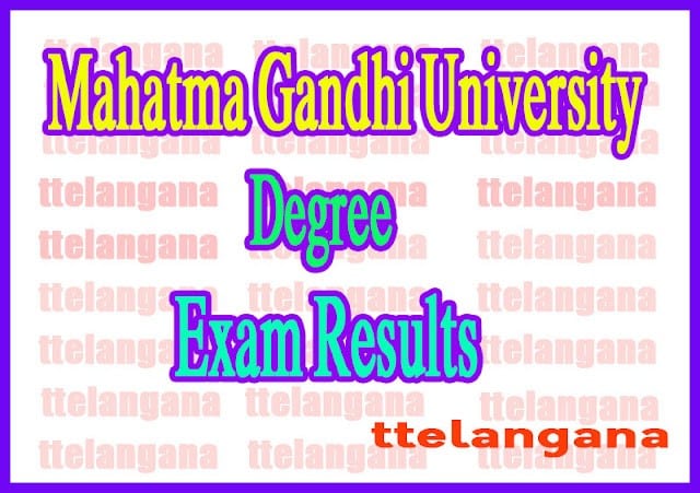 Mahatma Gandhi University UG 1st 2nd 3rd Year Results