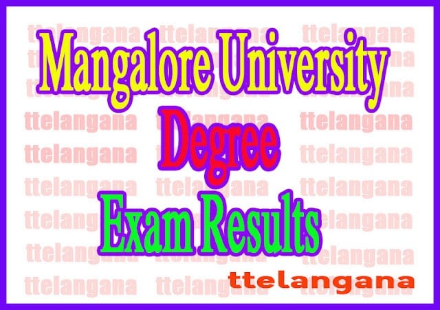 Mangalore University Degree Results