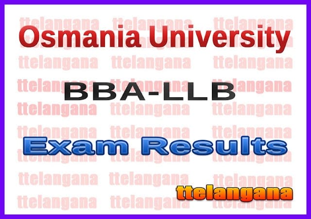Osmania University OU BBA LLB Exam Results