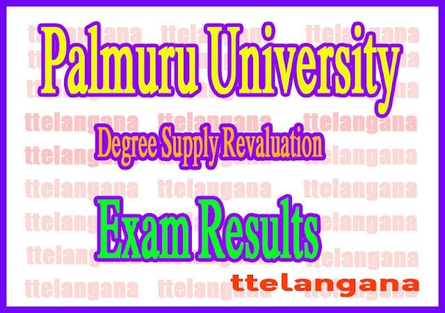 Palmuru University Degree Supply Revaluation Results