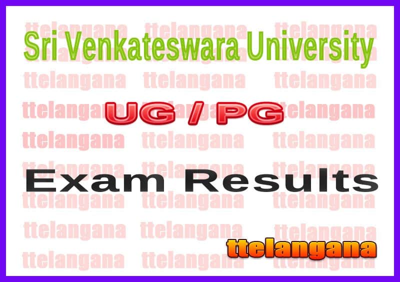 SVU Results 2020 Sri Venkateswara University Results