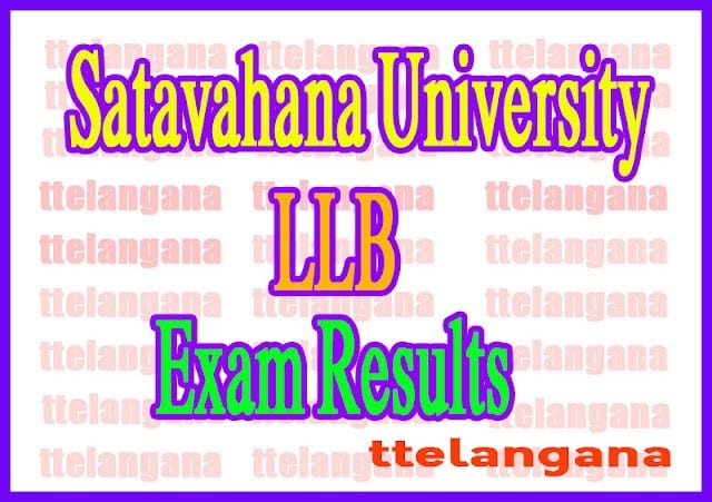 Satavahana University LLB Exam Results