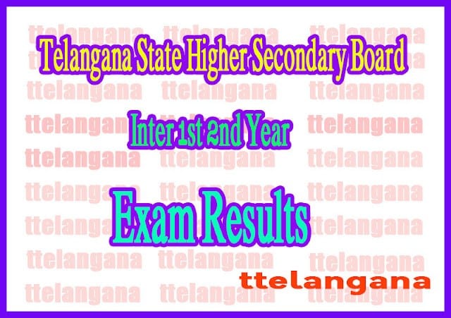 Telangana Inter 1st 2nd Year Exam Results