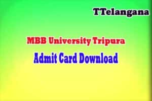 MBB University Admit card 2023 Download UG and PG 1st-2nd 3rd Year Call letters