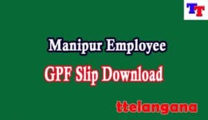 Manipur Employee GPF Slip
