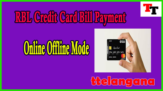 RBL Credit Card Bill Payment Online Offline Mode
