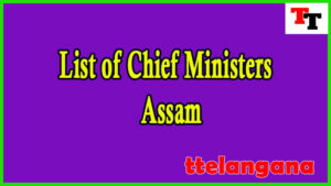 List of Chief Ministers of Assam