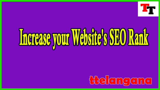 Increase your Website's SEO Rank