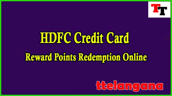 Redeeming HDFC Credit Card Reward Points Online