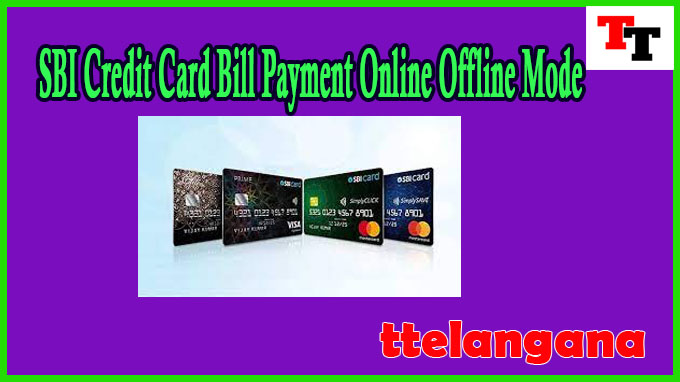 SBI Credit Card Bill Payment Online Offline Mode