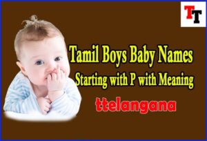 250 Tamil Boys Baby Names Starting with "P" with Meanings