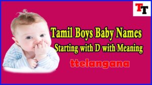 200 Tamil Boys Baby Names Starting with D with Meaning