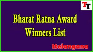 Bharat Ratna Award Winners List
