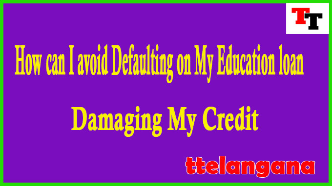 How can I avoid Defaulting on My Education loan and Damaging My Credit