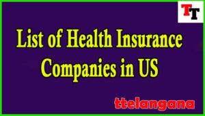 List of Health Insurance Companies in US